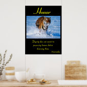 Ehre steigt in der Natur als Rohstoff Poster (Küche)