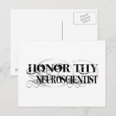 Ehre Thy Neurowissenschaftler Postkarte (Vorne/Hinten)