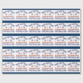 Ehre und Dank an die amerikanischen Veteranen Geschenkpapier (Flach)