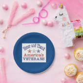 Ehre und Dank an die amerikanischen Veteranen Pappteller (Party)