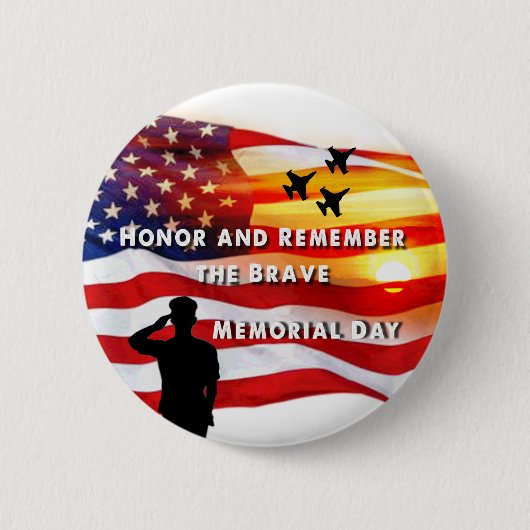 Ehre und Erinnerung an die Tapferkeit Button (Vorderseite)
