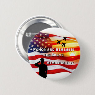 Ehre und Erinnerung an die Tapferkeit Button