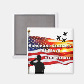 Ehre und Erinnerung an die Tapferkeit Magnet (Vorderseite/Rückseite)