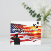 Ehre und Erinnerung an die Tapferkeit Postkarte (Stehend Vorderseite)