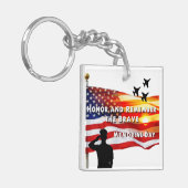 Ehre und Erinnerung an die Tapferkeit Schlüsselanhänger (Vorderseite links)