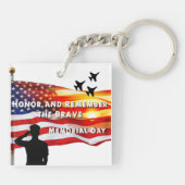 Ehre und Erinnerung an die Tapferkeit Schlüsselanhänger (Rückseite)