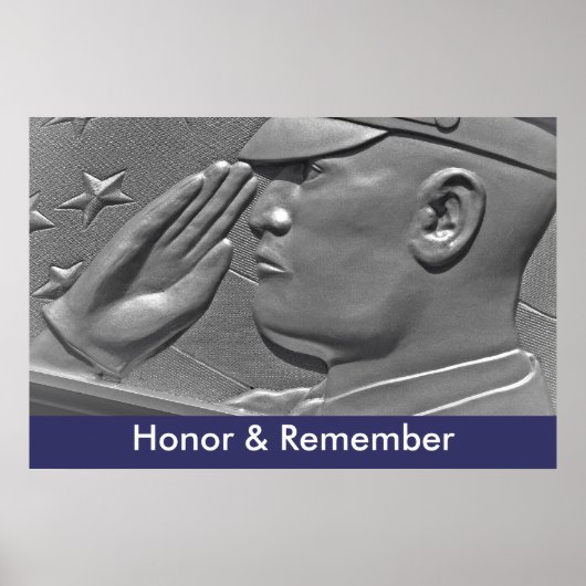 Ehre und Gedächtnis Militärheroposter Poster (Vorne)