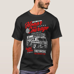 Ehre und Mut Feuerwehrmann Feuerwehrmann Feuerwehr T-Shirt