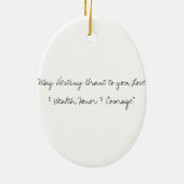 Ehre und Mut Keramik Ornament (Hinten)