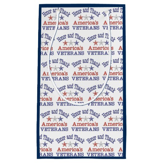 Ehre und vielen Dank an die amerikanischen Veteran Kleine Geschenktüte (Vorderseite)