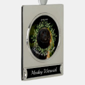 Ehre unser Haustier-Gedenkschmuck Banner-Ornament Silber (Rechts)