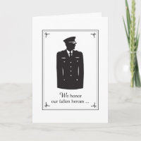 Ehre unsere gefallenen Helden Police Uniform Schwa