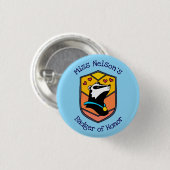 "Ehren-Dachs"-Abzeichen-Button Button (Vorne & Hinten)