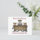 Ehren des Teacher National Teachers Day Postkarte (Stehend Vorderseite)