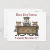 Ehren des Teacher National Teachers Day Postkarte (Vorne/Hinten)