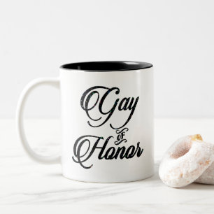 Ehren-Gay   Individuelles Geschenk für die Hochzei Zweifarbige Tasse