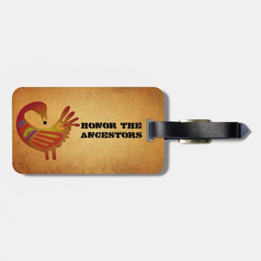 Ehren Sie den Vorfahrn-Gepäckanhänger Gepäckanhänger (Rückseite horizontal)