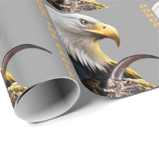 Ehren Sie die Eagle-Greifergeschenke und -kleid Geschenkpapier (Rolleneckpunkt)