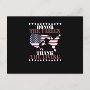 Ehren Sie die Gefallenen, danken Sie den lebenden  Postkarte