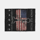 Ehren Sie gefallen Fleecedecke (Vorderseite (Horizontal))