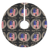 Ehren Sie gefallen - Wappen Polyester Weihnachtsbaumdecke (Vorderseite)