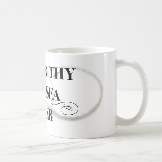 Ehren Sie Thy Tiefsee-Taucher Kaffeetasse (Rechts)