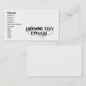 Ehren Sie Thy Trainer Visitenkarte (Vorne/Hinten)