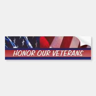Ehren Sie unser Veteranen-patriotisches Militär Autoaufkleber
