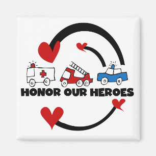 Ehren Sie unsere Held-T-Shirts und Geschenke Magnet
