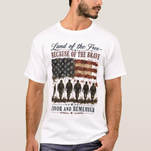 Ehren und erinnern Sie gefallene Helden Patriotisc T-Shirt