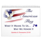 Ehren unseres Kalenders der Flagge-2018 Kalender (Titelbild)