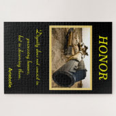 Ehrenamerikanisches Panzerfass für Sie Puzzle (Horizontal)