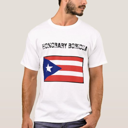 Ehrenamtlich Boricua-blanco T-Shirt (Vorderseite)