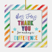 ehrenamtlich danken, dass Sie eine andere Keramikornament (Rückseite)