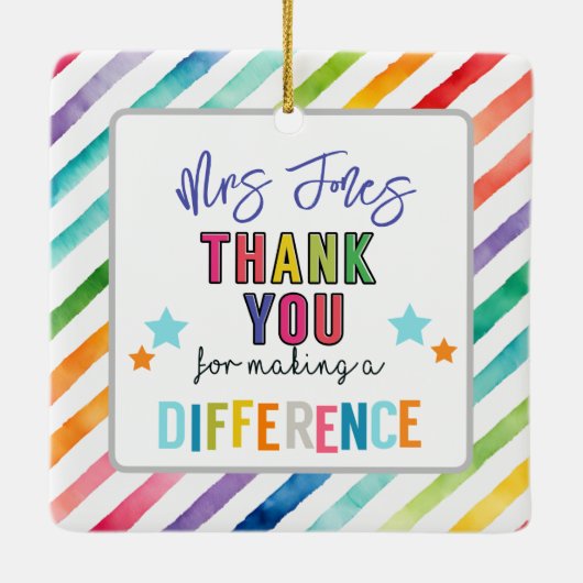 ehrenamtlich danken, dass Sie eine andere Keramikornament (Rückseite)