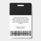 Ehrenamtliche Foto-ID-Ausweise mit Clip oder Band Ausweis (Back)