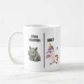 Ehrenamtliches Geschenk, Lustiger Freiwilliger, Be Kaffeetasse (Links)