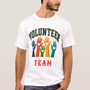 ❤️ Ehrenamtliches Team Personal Typografie 👕 T-Shirt