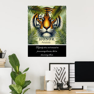Ehrenbelästigung aus dem Blick des Tigers Poster