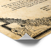 EHRENBESCHEINIGUNG FÜR VINTAGE FAIRIEN PAGAN-DROID POSTER (Ecke)