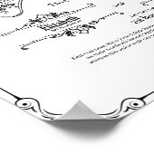 EHRENBESCHEINIGUNG FÜR VINTAGES GOTHISCHES PAGAN-D POSTER (Ecke)