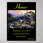 Ehrenblüte in lebendigen Wiesen Poster (Vorne)