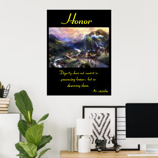 Ehrenblüte in lebendigen Wiesen Poster