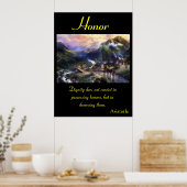 Ehrenblüte in lebendigen Wiesen Poster (Küche)