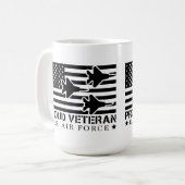Ehrendienst: US-Luftwaffenveteran Kaffeetasse (Vorderseite Links)