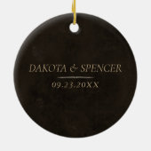 Ehrengabe | Gold Brautparty Custom Keepake Keramik Ornament (Hinten)