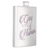 Ehrengabe | Ombre Blue Pink Lila Keepake Flachmann (Rechts)