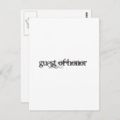 Ehrengast Postkarte (Vorne/Hinten)