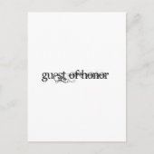 Ehrengast Postkarte (Vorderseite)