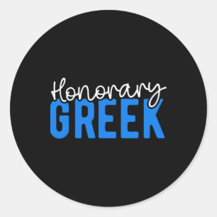 Ehrengriechische Flagge Griechenland Flagge Griech Runder Aufkleber